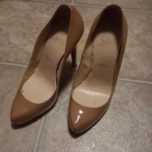 Christian Louboutin Nude Tobacco Heels - sz 7/37